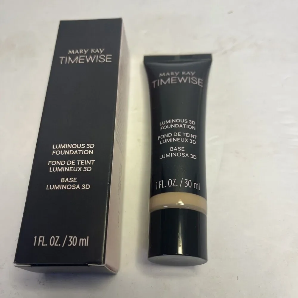 New In Box Mary Kay Timewise Luminous 3D Foundation Beige C 120 Full Size 100022